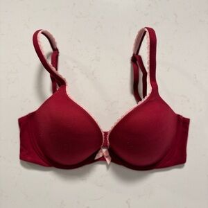 Victoria Secret Body by Victoria Underwire Bra in Deep Red with Molded Cups